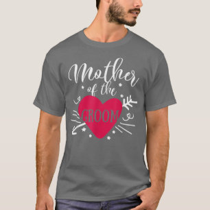 Mutter der Groom Arrow Herz Hochzeit und Bachel T-Shirt