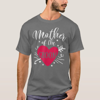 Mutter der Groom Arrow Herz Hochzeit und Bachel T-Shirt