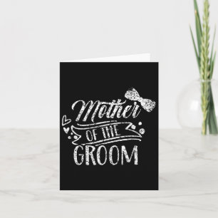 Mutter der Groom-Bachelor-Hochzeitsfeier Redewendu Karte