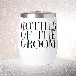 Mutter der Groom Black Modern Elegant Custom