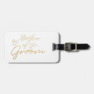 Mutter der Groom - Gold Imitate Folie Gepäckanhänger