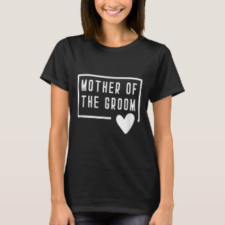 Mutter der Groom-Herz-Mama Hochzeit Bachelorette T-Shirt