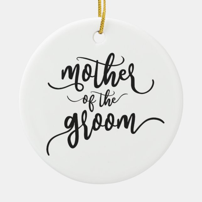 Mutter der Groom-Hochzeitkalligraphie | Ornament (Vorne)