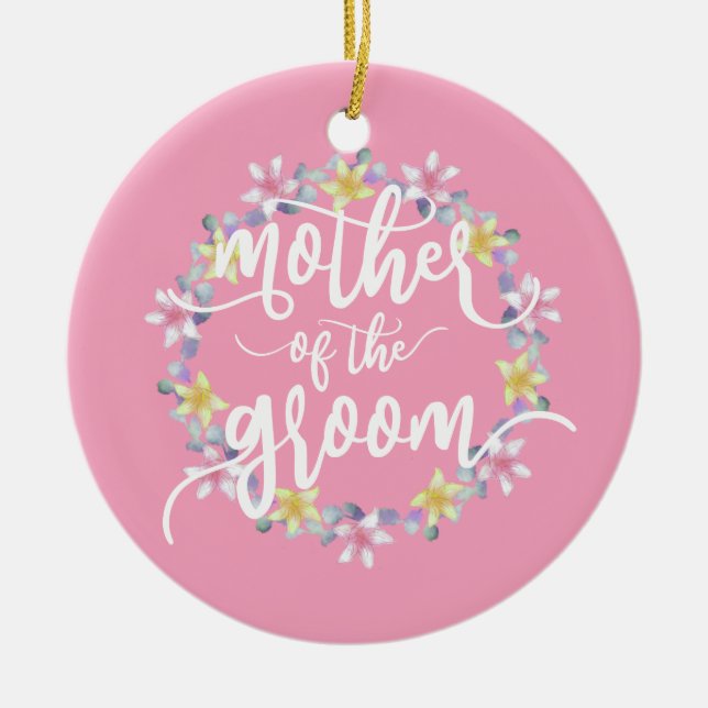 Mutter der Groom-Hochzeitkalligraphie | Ornament (Vorne)