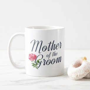 Mutter der Groom-Hochzeitkalligraphie TASSE