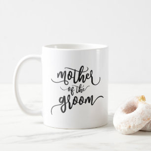 Mutter der Groom-Hochzeitkalligraphie TASSE