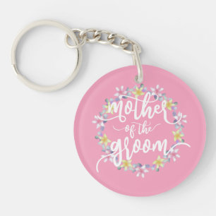 Mutter der Groom-Hochzeitskalligrafie  Schlüssela Schlüsselanhänger