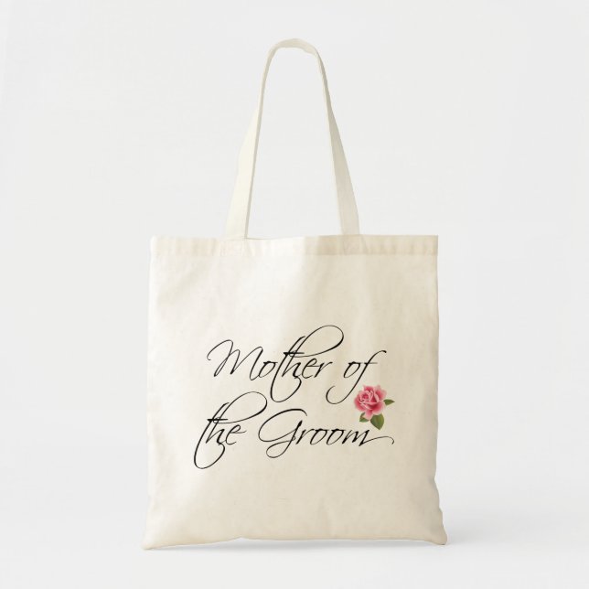 Mutter der Groom-Kalligraphie und Rose Tragetasche (Vorne)