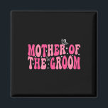 Mutter der Groom Mama Groovy Wedding Bachelor Pa Magnet<br><div class="desc">Mutter der Groom Mama Groovy Wedding Bachelor Party</div>
