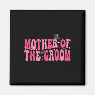 Mutter der Groom Mama Groovy Wedding Bachelor Pa Magnet