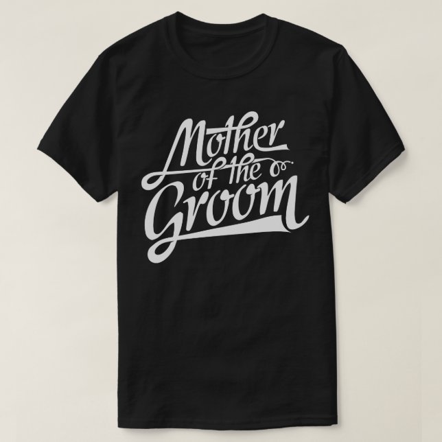 Mutter der Groom-Mama Hochzeitsgeschenk T-Shirt (Design vorne)