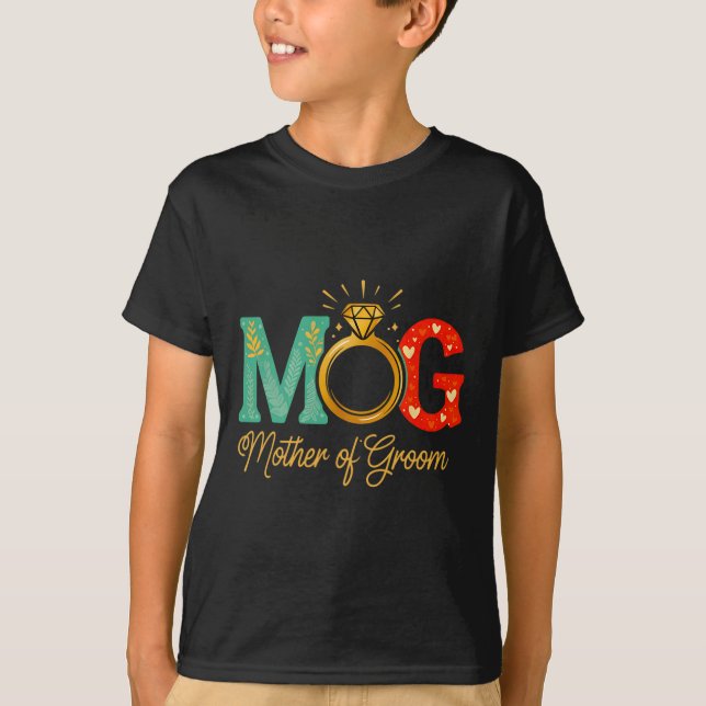 Mütter der Groom Mob Mog Mama Wedding Bac T-Shirt (Vorderseite)