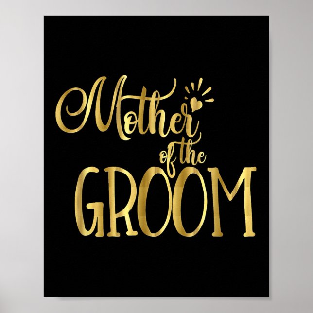 Mutter der Groom Mog Wedding Party Bride Poster (Vorne)