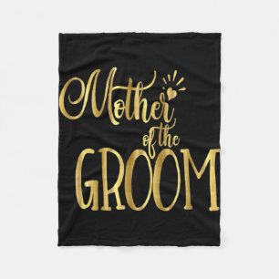 Mutter der Groom Shirt Hochzeitsfeier Gold Fleecedecke