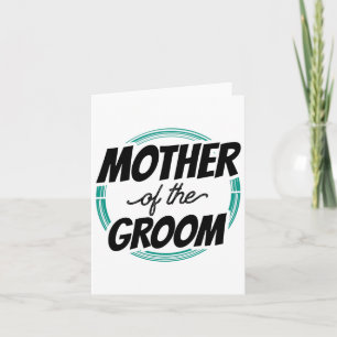 Mutter der Groom Wedding Party Bachelor Mama Mama Karte