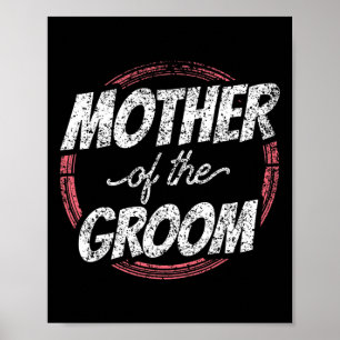 Mutter der Groom Wedding Party Bachelor Mama Mama Poster