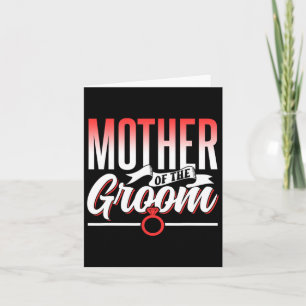 Mutter der Groom Wedding Party Bachelor-Redewendun Karte