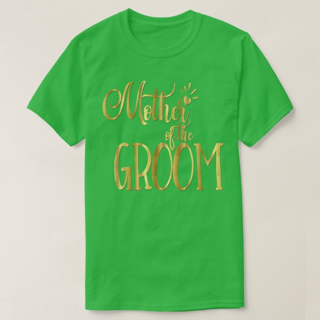 Mutter der Groom Wedding Party Bride T-Shirt (Design vorne)