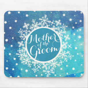 Mutter der Groom Winter Hochzeit   Mousepad