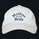 Mutter der Hochzeit Bestickte Kappe<br><div class="desc">Mutter der Bride niedliche Baseballkappe. Ideal für alle Ihre Hochzeitsfeiern und Veranstaltungen. Klicken Sie auf Anpassen,  um die Farbe des Schriftartes zu ändern. Ich habe Hüte in meinem Shop für jedes Mitglied deiner Hochzeitsfeier. Besuchen Sie Smilin' Eyes Schätze für mehr Braut- und Hochzeitseinladungen,  Karten und Geschenke.</div>