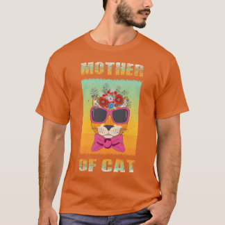 MUTTER DER KATZE Design retro T-Shirt