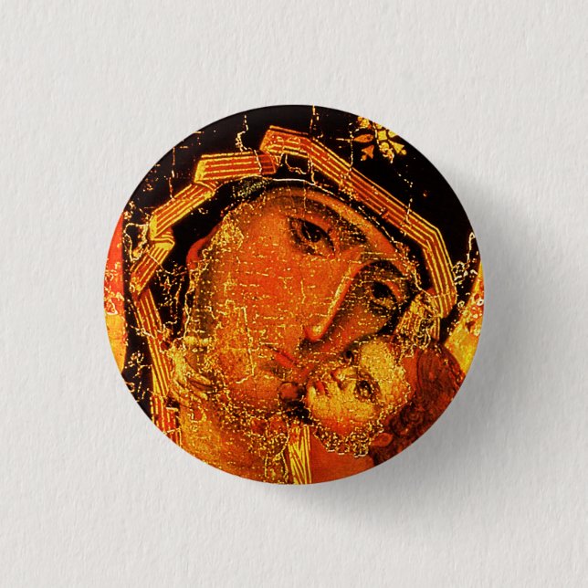 Mutter der Liebe - St., Maria und Jesus - Schaltfl Button (Vorderseite)