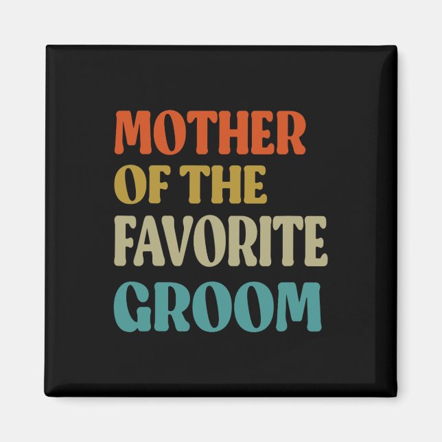 Mutter der Lieblingsgarten Hochzeit Mama Funny Gro Magnet (Vorne)