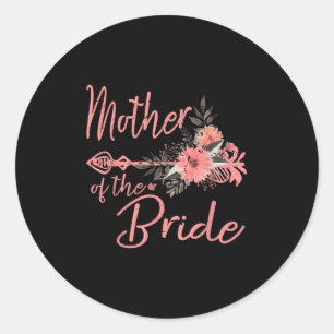 Mutter der Mama Hochzeit Runder Aufkleber