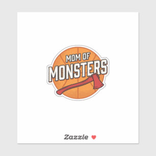 Mutter der Monster Vintage Basketball-Mutter Desig Aufkleber