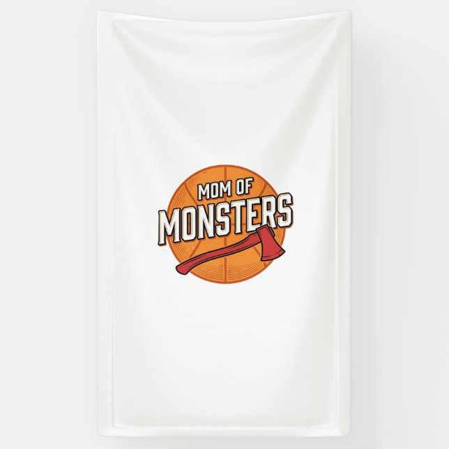 Mutter der Monster Vintage Basketball-Mutter Desig Banner (Vertikal)