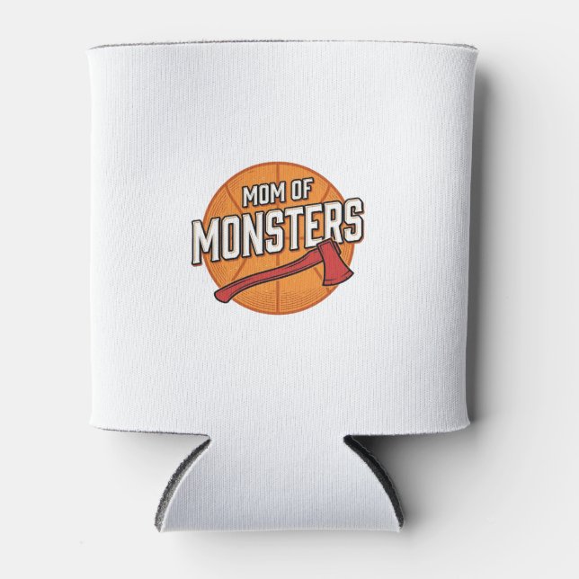 Mutter der Monster Vintage Basketball-Mutter Desig Dosenkühler (Vorderseite)