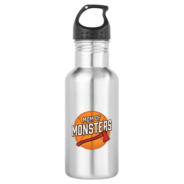 Mutter der Monster Vintage Basketball-Mutter Desig Edelstahlflasche (Vorderseite)