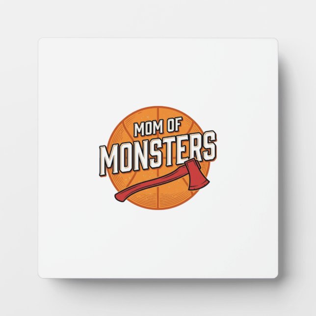 Mutter der Monster Vintage Basketball-Mutter Desig Fotoplatte (Vorderseite)