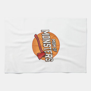 Mutter der Monster Vintage Basketball-Mutter Desig Geschirrtuch