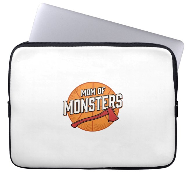 Mutter der Monster Vintage Basketball-Mutter Desig Laptopschutzhülle (Vorderseite)