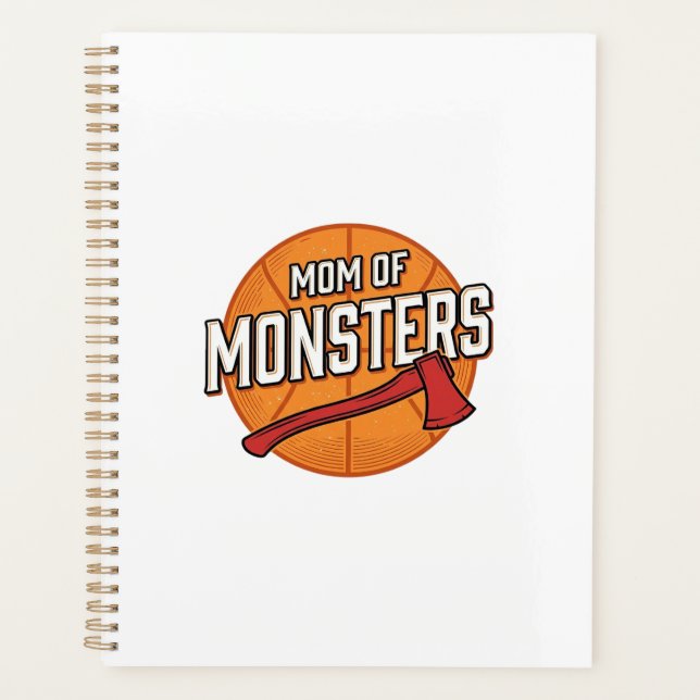 Mutter der Monster Vintage Basketball-Mutter Desig Planer (Vorderseite)