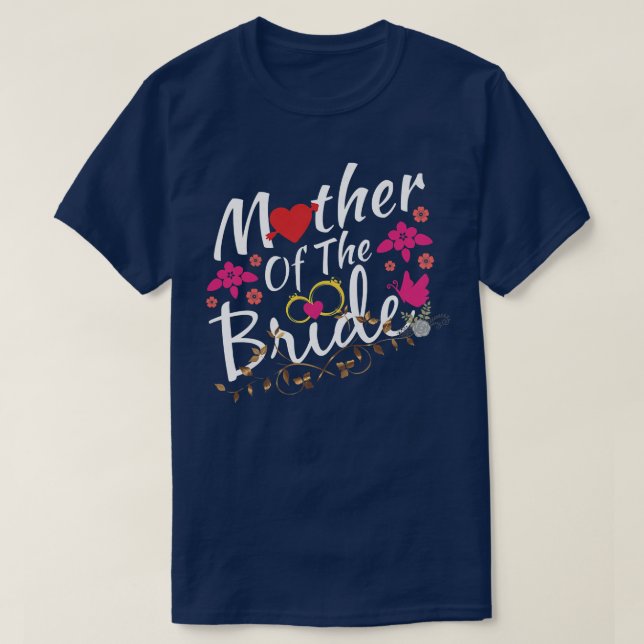 Mütter der Niedliche Braut Brautpaare T-Shirt (Design vorne)