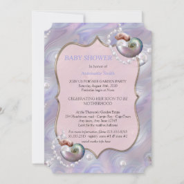 Mutter der Perlen, die einem Baby-Mädchen die Gebu Einladung