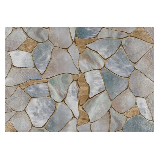 Mutter der Perlen- und Goldzellen abstrakt Schneidebrett (Vorderseite)