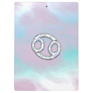 Mutter der Perlkrebssymbol Astrologie Klemmbrett