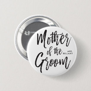 Mutter der Skript-Art-kundenspezifischen Hochzeit Button