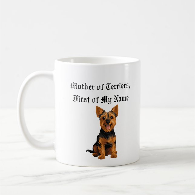 Mutter der Terrier, Vorname von mir Kaffeetasse (Links)