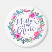 Mutter der tropischen Hochzeit der Braut | Magnet