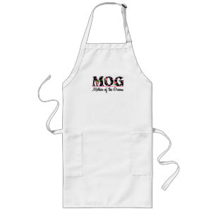 Mutter der Tulpe-Beschriftung des Bräutigam-(MOG) Lange Schürze