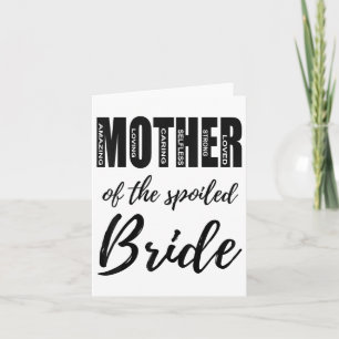 Mutter der verwöhnten Bride Funny Mama Hochzeit Re Karte