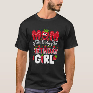 Mutter des allerersten Geburtstagsmädchens mit Erd T-Shirt