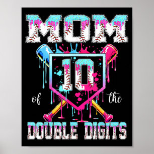 Mutter des Baseball-Jungen zum 10. Geburtstag im z Poster