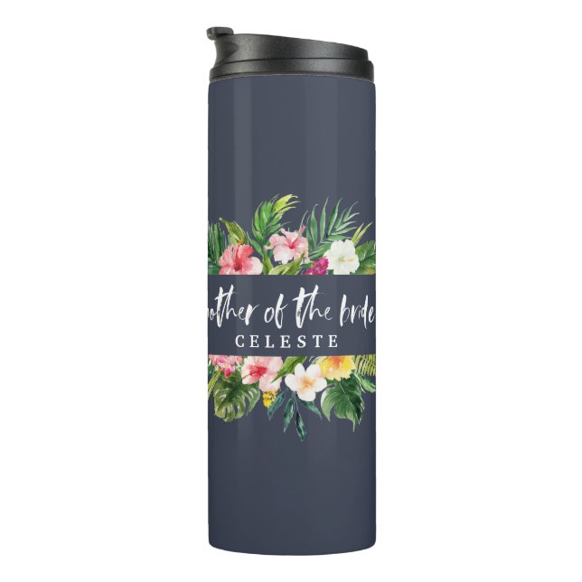 Mutter des Braut-Aquarells mit Blumen Thermosbecher (Nach rechts gedreht)