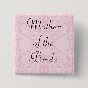 Mutter des Braut-Rosa-Knopfes Button