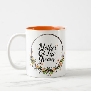 Mutter des Bräutigam-Blumenringes Zweifarbige Tasse
